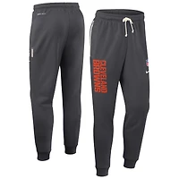 Men's Nike Anthracite Cleveland Browns Sideline Standard Issue Ground Game Dri-FIT Taper Pants