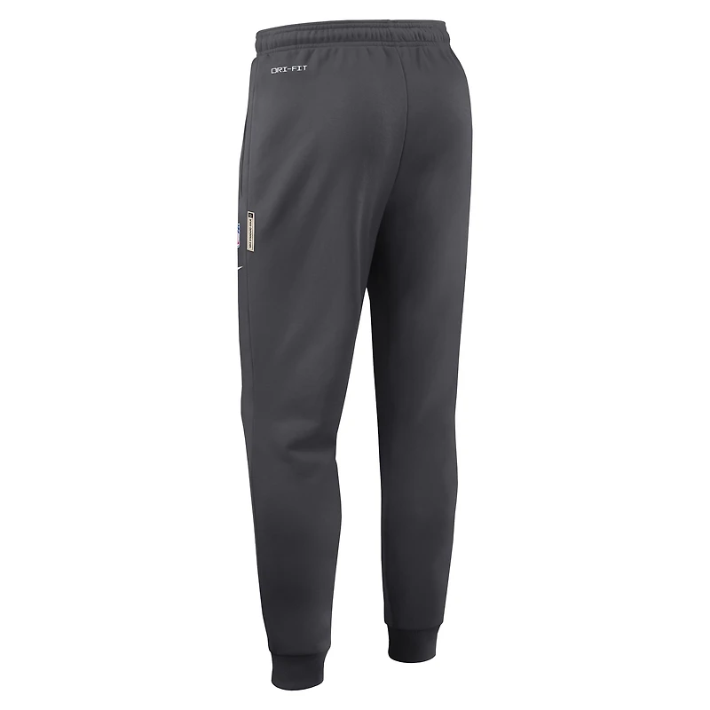 Men's Nike Anthracite Cleveland Browns Sideline Standard Issue Ground Game Dri-FIT Taper Pants