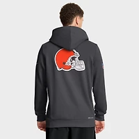 Sweat à capuche Nike Anthracite Cleveland Browns Sideline Utility Player Dri-FIT pour homme avec fermeture éclair intégrale