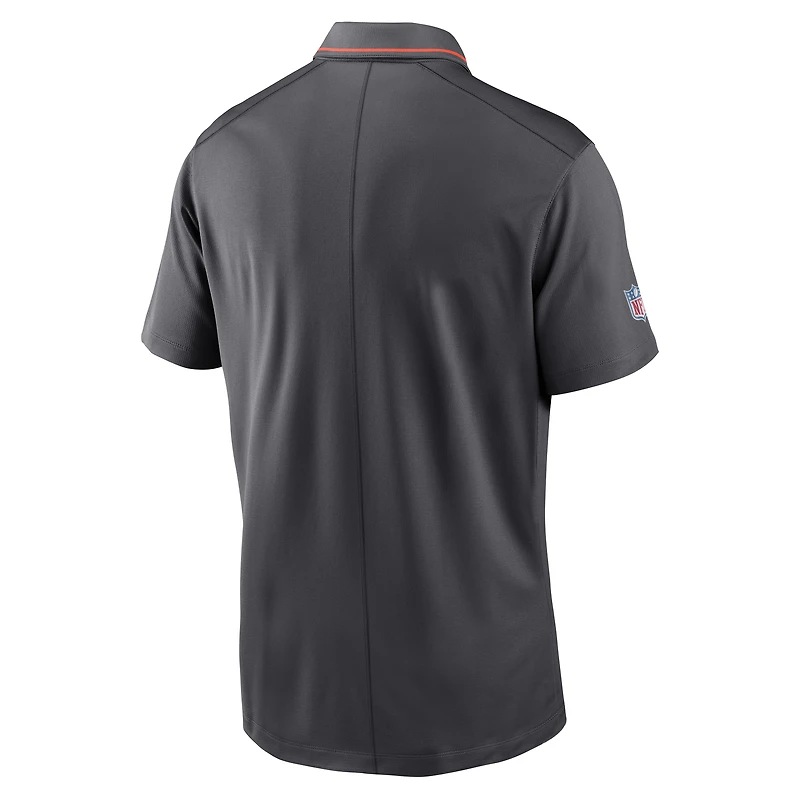 Polo Nike Anthracite Cleveland Browns Sideline Victory Performance pour homme