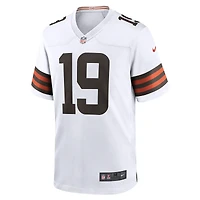 Maillot de match joueur retraité Nike Bernie Kosar des Cleveland Browns pour homme, blanc