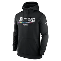 Chandail à capuchon Therma Performance pour homme Nike Cleveland Browns 2022 NFL Crucial Catch - Noir