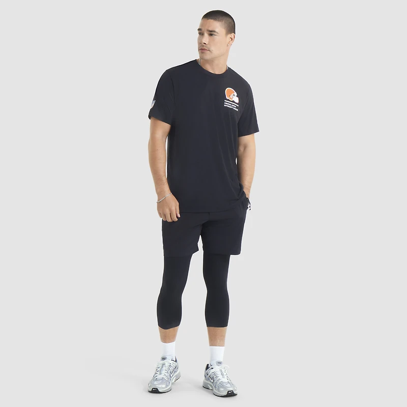 Men's Nike Black Cleveland Browns 2025 NFL Crucial Catch Tri-Blend Dri-FIT T-Shirt