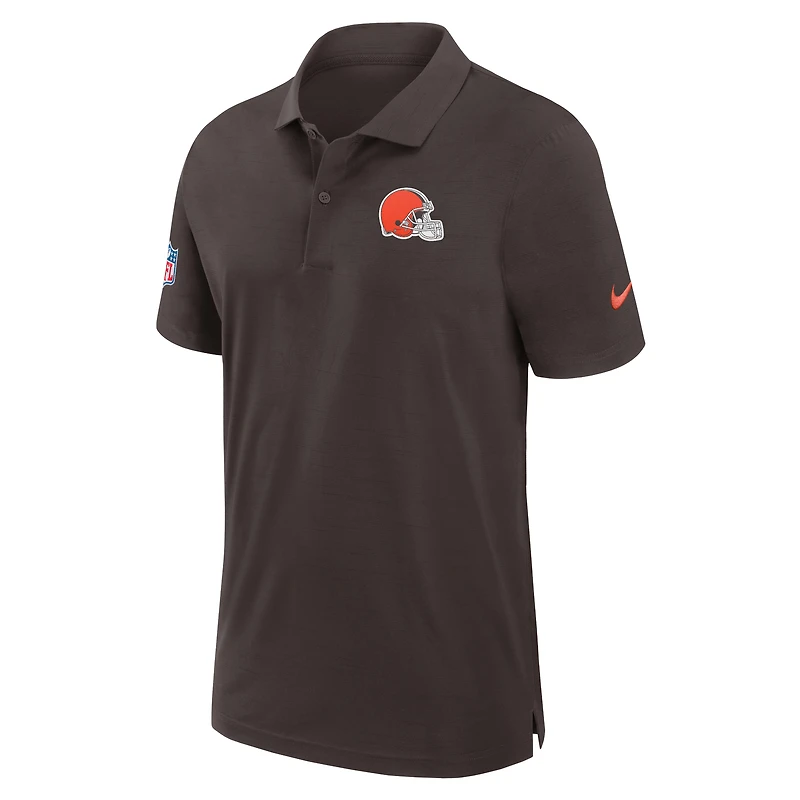 Polo Nike marron Cleveland Browns 2024/25 Sideline Performance pour homme