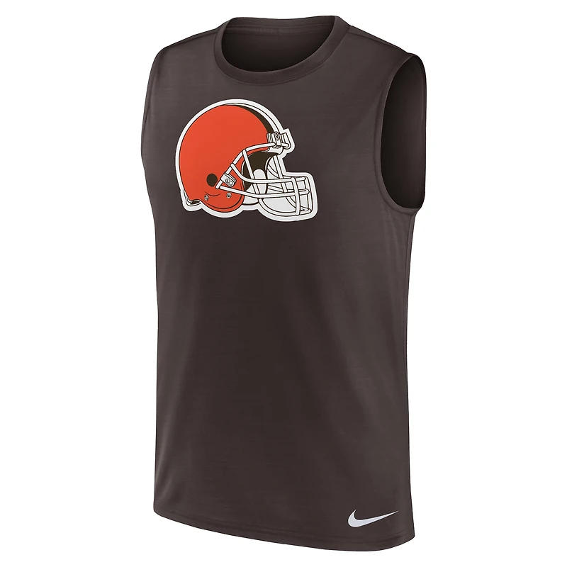 Men's Nike Brown Cleveland Browns Blitz Legend Dri-FIT Muscle Tank Top