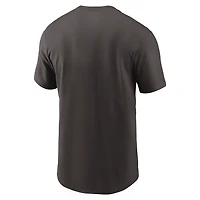 Men's Nike Brown Cleveland Browns Essential Logo T-Shirt