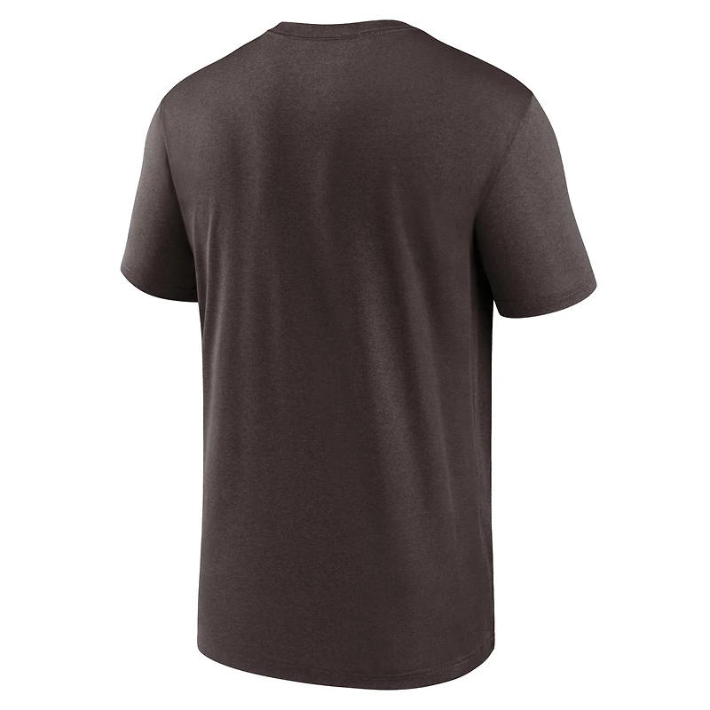 NUT BROWNS BRUN HOMME NIKE HORIZONTAL LOCKUP LEGEND T-SHIRT À MANCHES COURTES TEEMENSCR