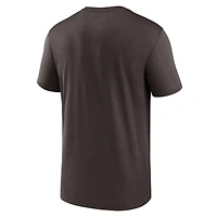 NUT BROWNS BRUN HOMME NIKE HORIZONTAL LOCKUP LEGEND T-SHIRT À MANCHES COURTES TEEMENSCR