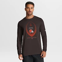 Men's Nike Brown Cleveland Browns Legend Icon Dri-FIT Long Sleeve T-Shirt