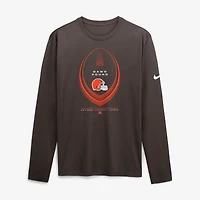 Men's Nike Brown Cleveland Browns Legend Icon Dri-FIT Long Sleeve T-Shirt
