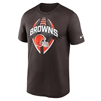 T-shirt Nike marron Cleveland Browns Legend Icon Performance pour homme