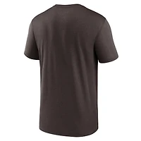 T-shirt Nike marron Cleveland Browns Legend Icon Performance pour homme