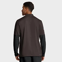 Pull Nike marron à demi-zip pour homme Cleveland Browns Sideline Dri-FIT