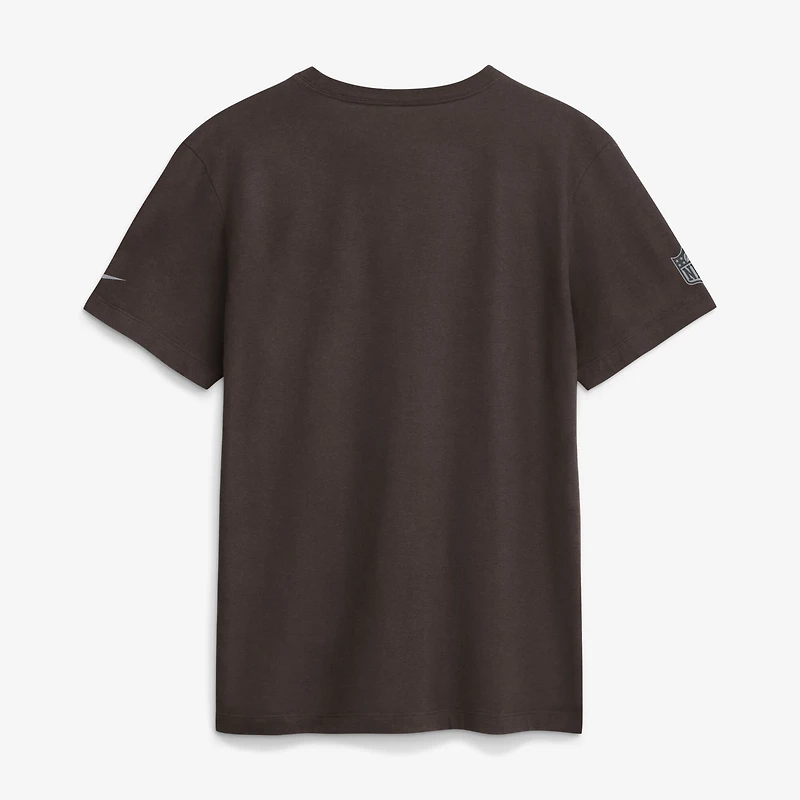 Men's Nike Brown Cleveland Browns Sideline Dri-FIT T-Shirt