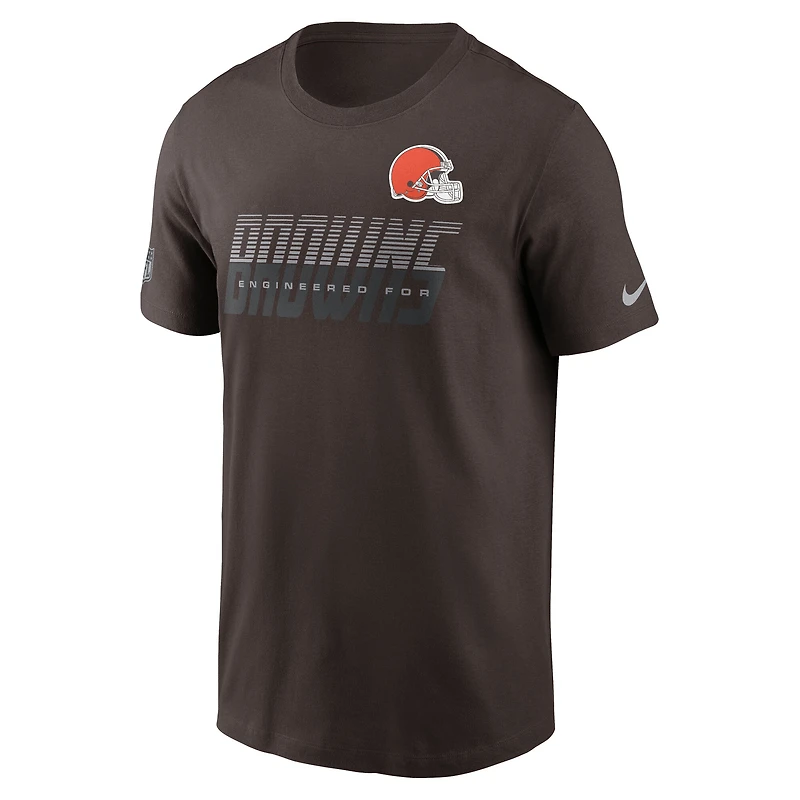 Men's Nike Brown Cleveland Browns Sideline Dri-FIT T-Shirt