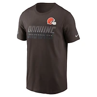 Men's Nike Brown Cleveland Browns Sideline Dri-FIT T-Shirt