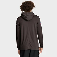 T-shirt à capuche manches longues Nike Cleveland Browns Sideline Pure Fury Dri-FIT marron pour homme