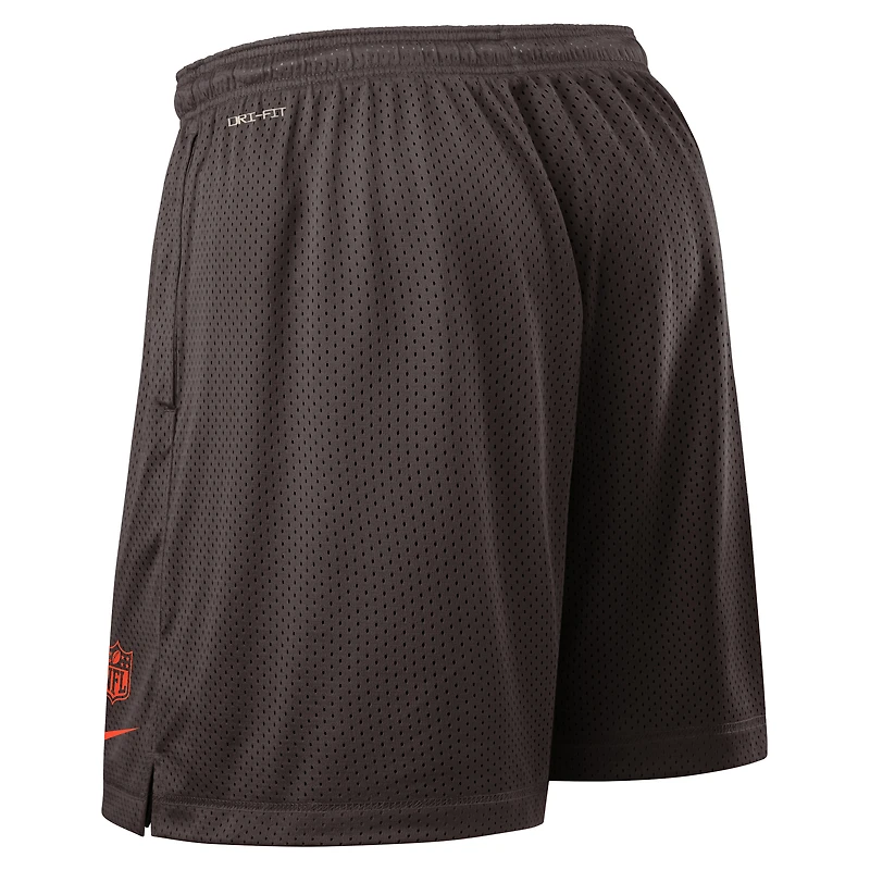 Short réversible Nike Dri-FIT marron Cleveland Browns pour homme