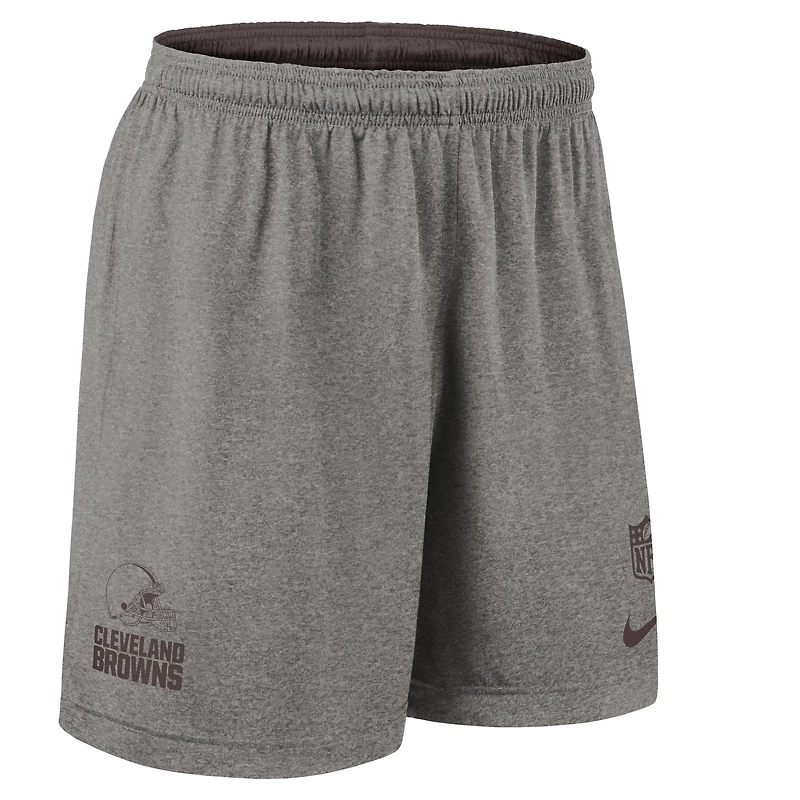 Short réversible Nike Dri-FIT marron Cleveland Browns pour homme