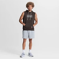 Sweat à capuche sans manches Nike Dri-FIT marron Cleveland Browns Sideline Standard Issue pour homme