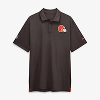 Men's Nike Brown Cleveland Browns Sideline Tour Dri-FIT Polo