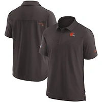 Men's Nike Brown Cleveland Browns Sideline UV Performance Polo