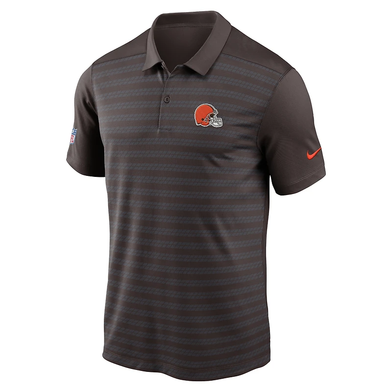 Men's Nike Brown Cleveland Browns Sideline Victory Dri-FIT Polo