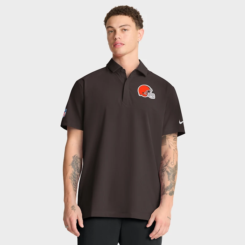 Polo tissé Nike Dri-FIT marron pour homme des Cleveland Browns