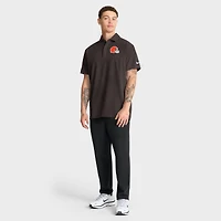 Men's Nike Brown Cleveland Browns Sideline Woven Dri-FIT Polo