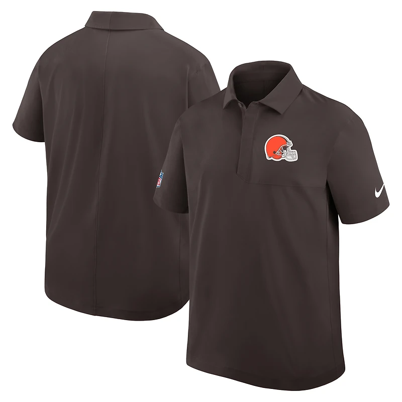 Polo tissé Nike Dri-FIT marron pour homme des Cleveland Browns