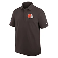 Polo tissé Nike Dri-FIT marron pour homme des Cleveland Browns