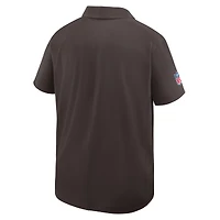 Polo tissé Nike Dri-FIT marron pour homme des Cleveland Browns
