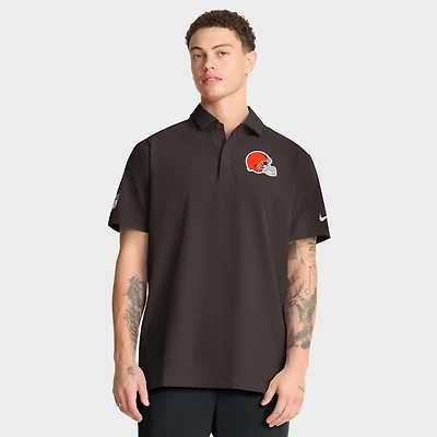 Polo tissé Nike Dri-FIT marron pour homme des Cleveland Browns