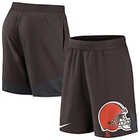 Short de performance extensible Cleveland Browns Nike pour homme, marron