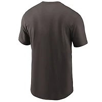 Men's Nike Brown Cleveland Browns Team Wordmark T-Shirt