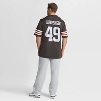 maillot Nike Carson Schwesinger Brown pour homme, de draft NFL 2025 des Cleveland Browns