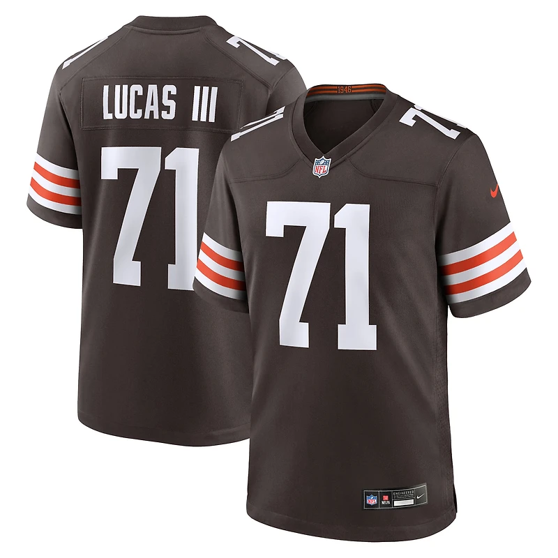Maillot Nike Cornelius Lucas Brown pour homme, équipe des Cleveland Browns