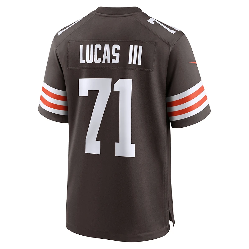 Maillot Nike Cornelius Lucas Brown pour homme, équipe des Cleveland Browns