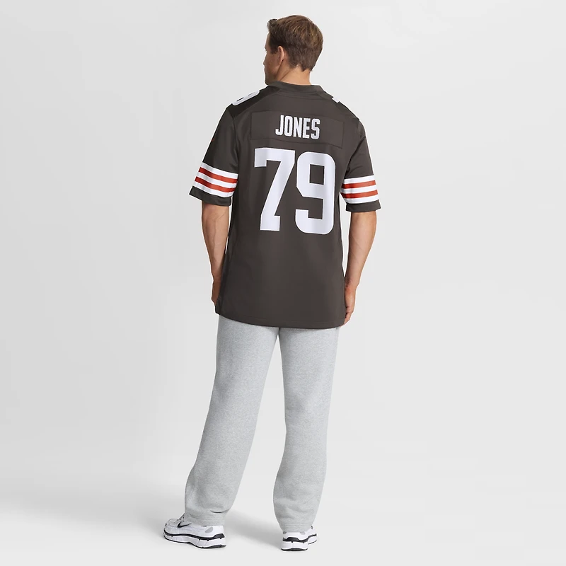 Men's Nike Dawand Jones  Brown Cleveland Browns Team Game Jersey