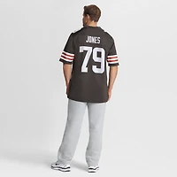 Men's Nike Dawand Jones  Brown Cleveland Browns Team Game Jersey