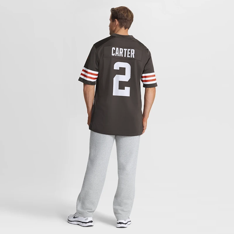 Men's Nike DeAndre Carter  Brown Cleveland Browns Team Game Jersey