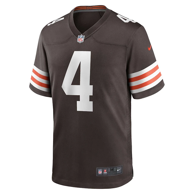 Nike pour hommes Deshaun Watson marron Cleveland Browns - Maillot de match joueur