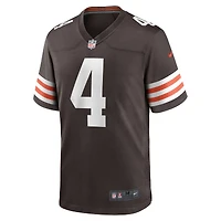 Nike pour hommes Deshaun Watson marron Cleveland Browns - Maillot de match joueur