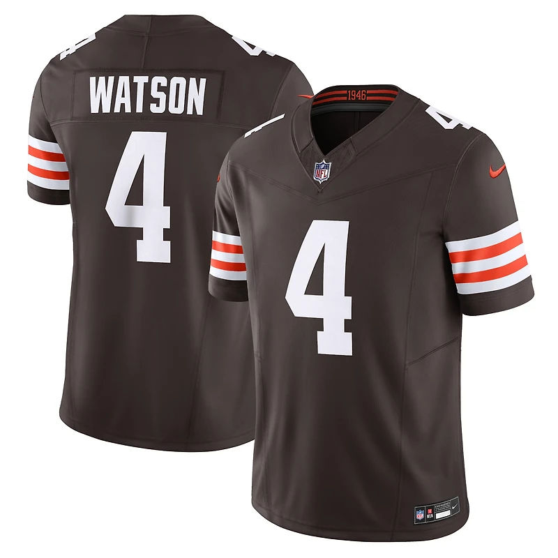 Nike Deshaun Watson pour hommes Blanc Cleveland Browns Vapor F.U.S.E. Maillot limité