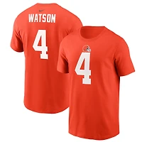 T-shirt Nike Deshaun Watson pour homme, orange, nom et numéro du joueur des Cleveland Browns