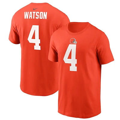 T-shirt Nike Deshaun Watson pour homme, orange, nom et numéro du joueur des Cleveland Browns
