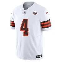 Nike Deshaun Watson pour hommes Blanc Cleveland Browns Vapor F.U.S.E. Maillot limité