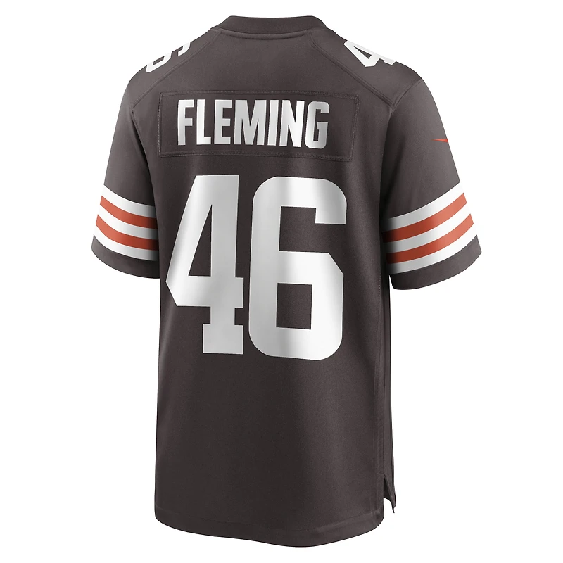 Men's Nike Don Fleming Brown Cleveland Browns Retired Player Jersey