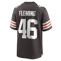 Men's Nike Don Fleming Brown Cleveland Browns Retired Player Jersey