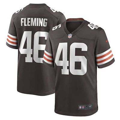 Men's Nike Don Fleming Brown Cleveland Browns Retired Player Jersey